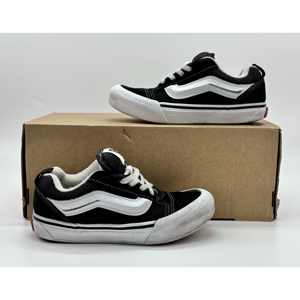 Vans Old Skool V Youth Kids Shoes Black White Size 13C Low Top Sneakers